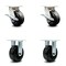 Service Caster 5 Inch Kingpinless Phenolic Wheel Caster Brakes 2 Rigid, 2PK SCC-KP30S520-PHR-SLB-2-R-2 - alternate 1